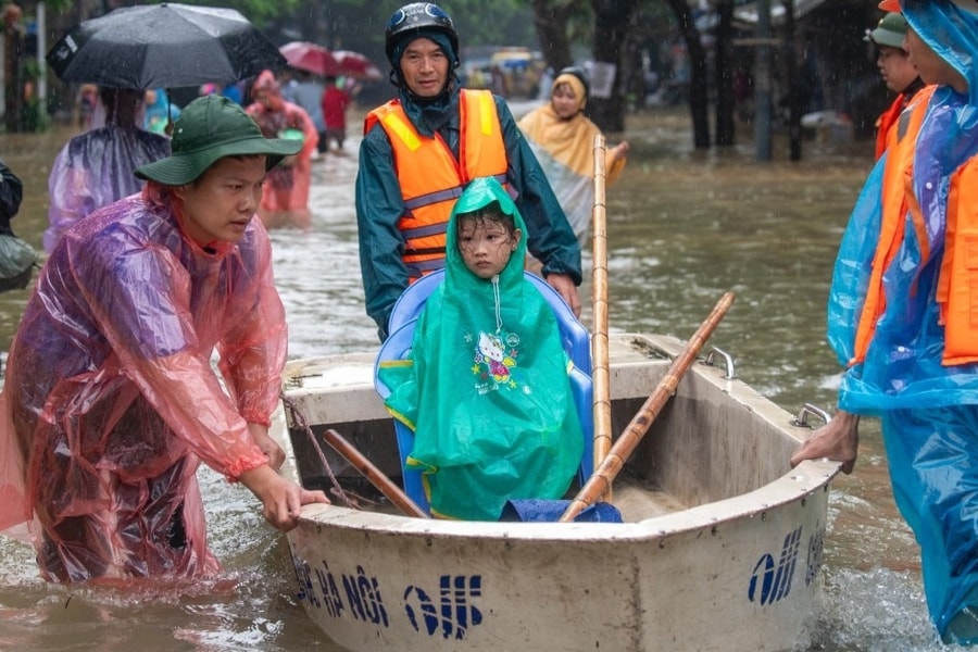 Miền Bắc có nơi mưa rất to