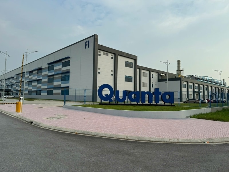 Quanta exports first two batches of laptops from Nam Dinh factory