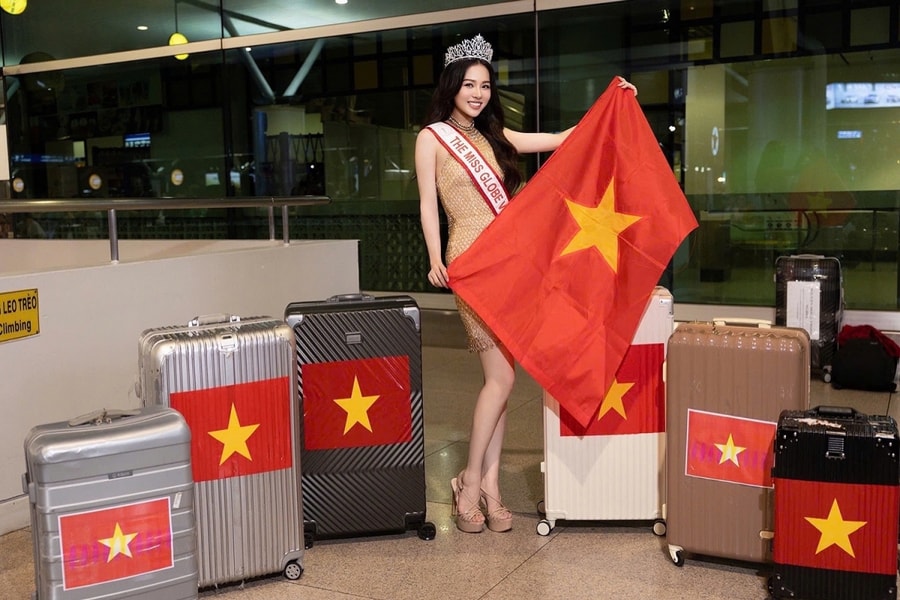 Miss Tourism runner-up Ha Trang heads for The Miss Globe in Albania