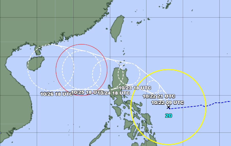 Bão Trà Mi hình thành ở phía Đông Philippines, dự báo vào Biển Đông