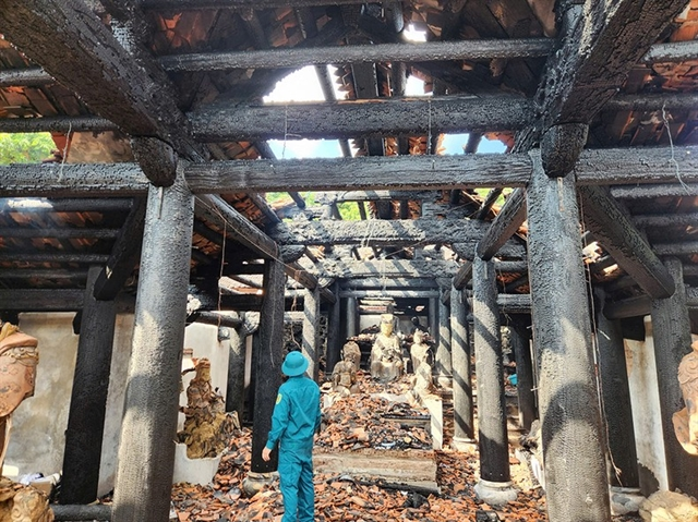 800-year-old pagoda in Phú Thọ burned down
