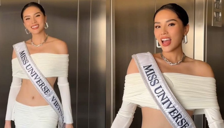 Kỳ Duyên khoe eo táo bạo, đọ sắc cùng dàn thí sinh Miss Universe 2024