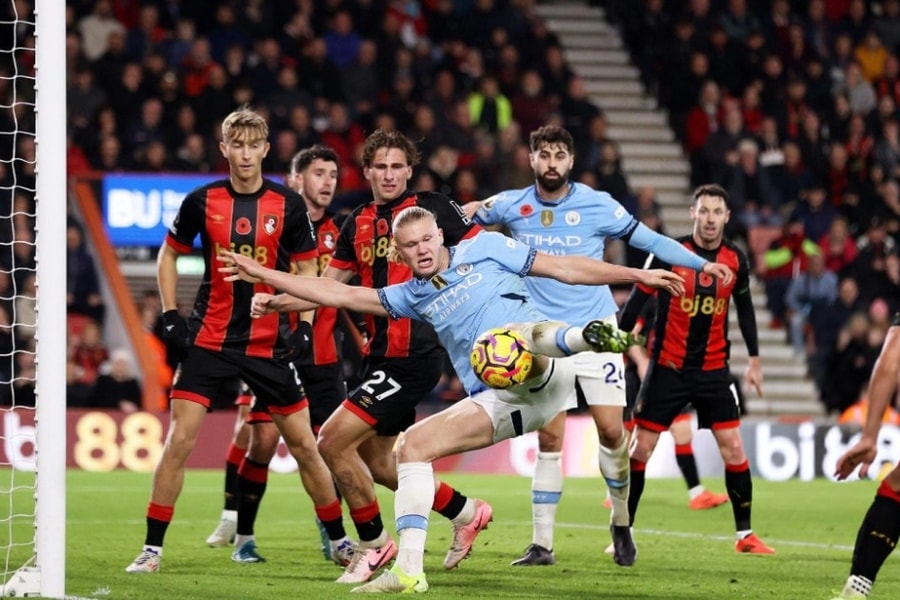 Haaland vô duyên, Man City bại trận trên sân Bournemouth