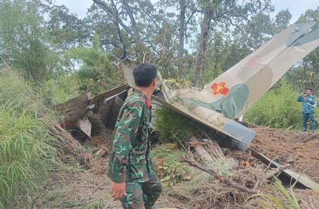 Downed military aircraft's wreckage found in Central Highlands forest