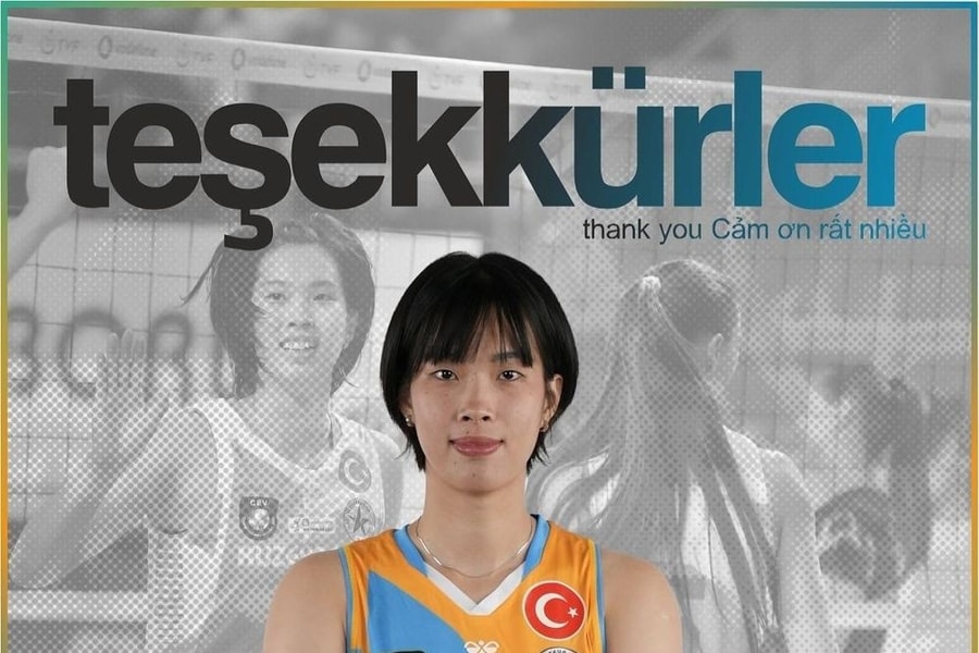 Volleyball star Thanh Thuy says goodbye to Turkish club