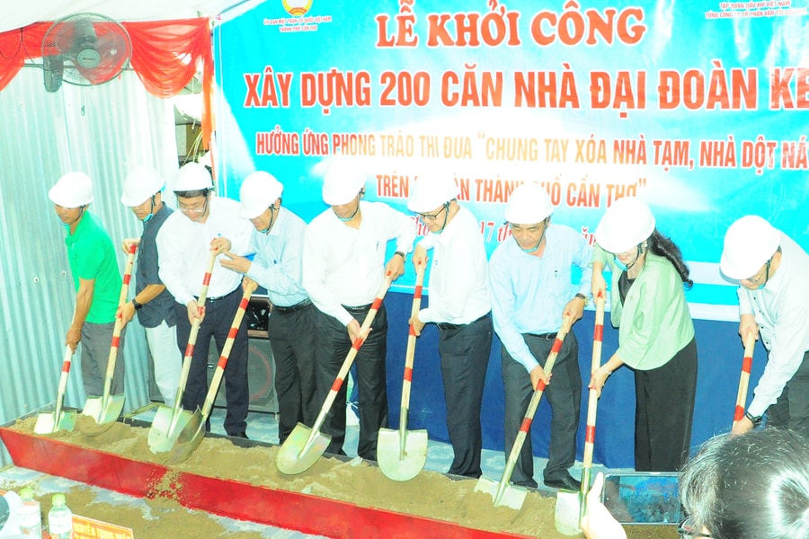 Cần Thơ khởi công xây dựng 200 căn nhà cho hộ nghèo