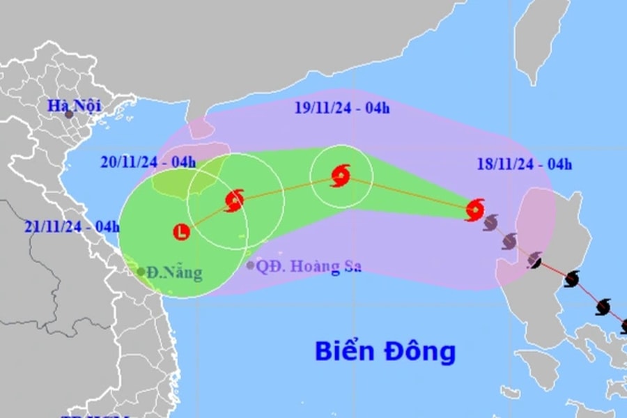 Bão Man-yi giật cấp 15 đi vào Biển Đông