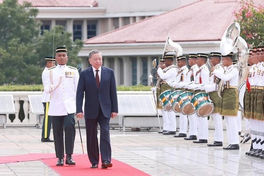 Lễ đón Tổng Bí thư Tô Lâm và Phu nhân thăm chính thức Malaysia