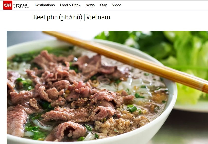 CNN names Vietnamese Pho among world’s top 20 best soups