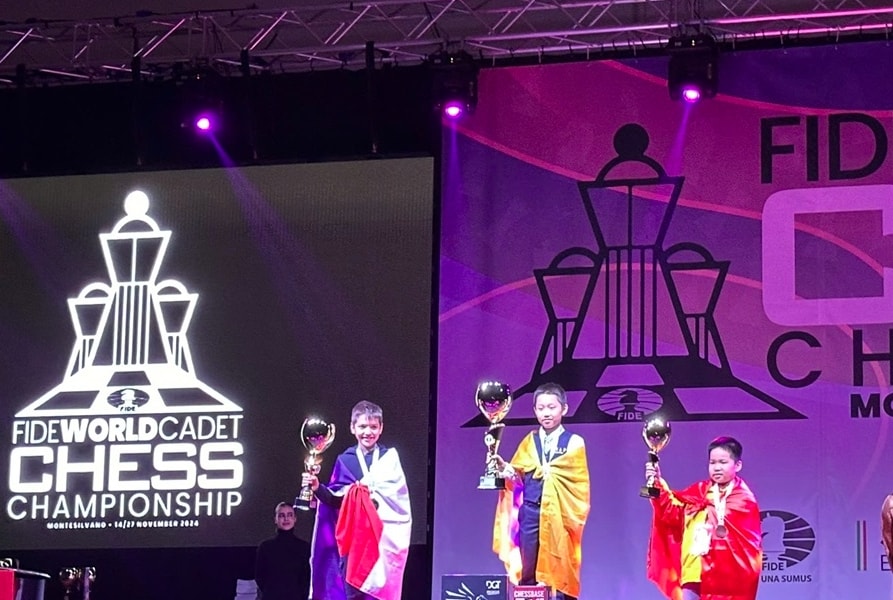 Vietnam clinches two bronzes at FIDE World Cadet Championship 2024