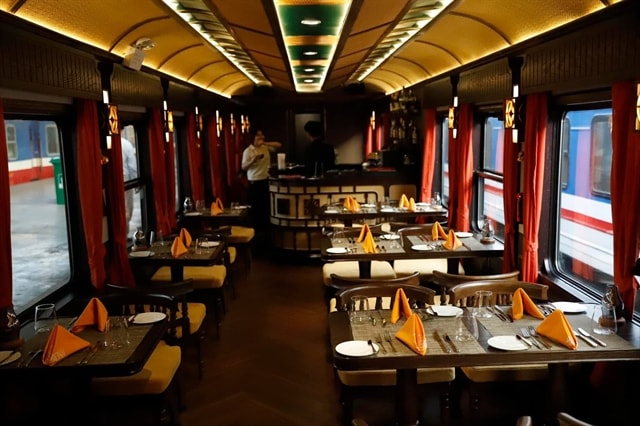 The first luxury railway journey across Việt Nam features Indochine architecture