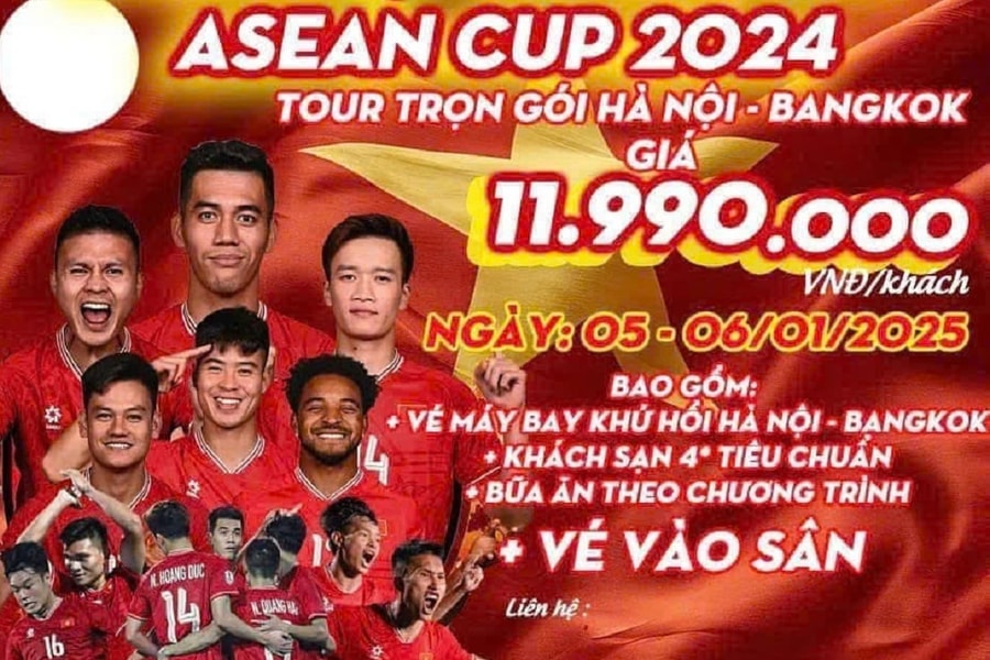 'Cháy' tour du lịch sang Thái Lan xem tuyển Việt Nam đá chung kết AFF Cup