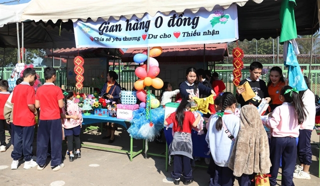 Bilingual school in Laos celebrates Tet with spring culinary fair
